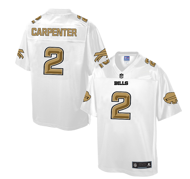 Nike Bills 2 Dan Carpenter White Pro Line Elite Jersey