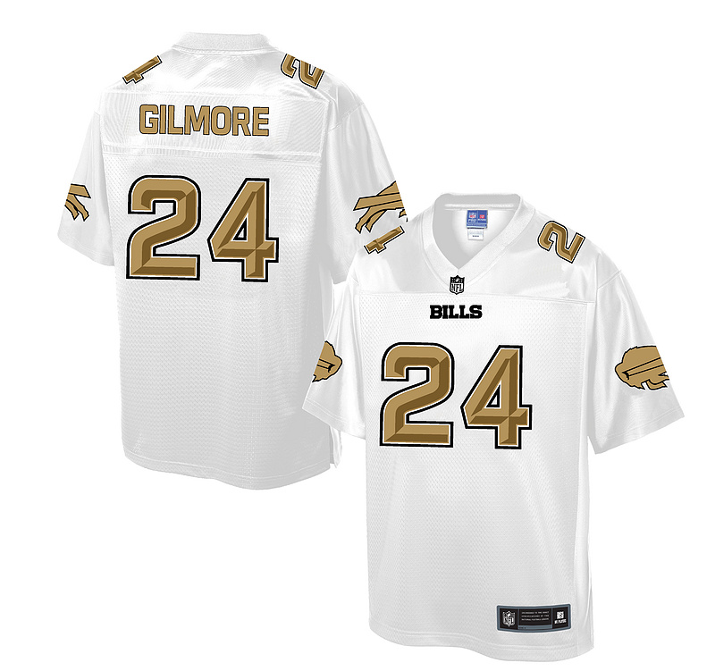 Nike Bills 24 Stephon Gilmore White Pro Line Elite Jersey