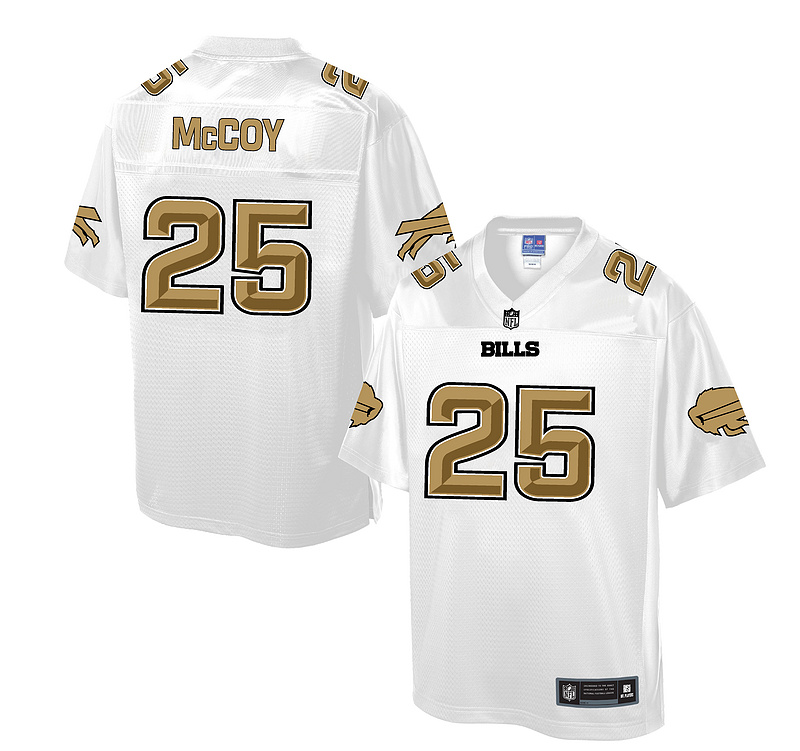 Nike Bills 25 LeSean McCoy White Pro Line Elite Jersey
