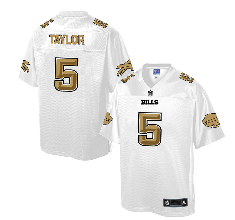 Nike Bills 5 Tyrod Taylor White Pro Line Elite Jersey