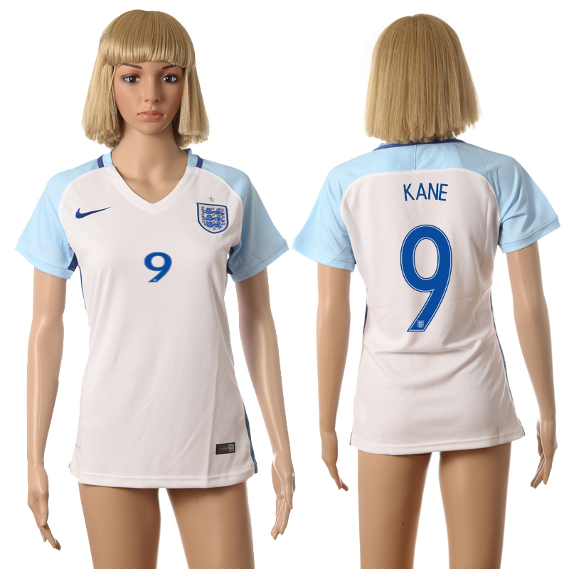 England 9 KANE Home Women UEFA Euro 2016 Soccer Jersey