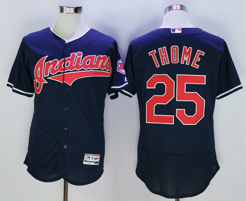Indians 25 Jim Thome Blue Flexbase Jersey Indians 25 Jim Thome Blue Flexbase Jersey
