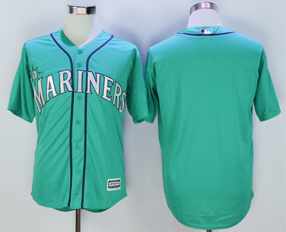 Mariners Blank Green New Cool Base Jersey - Click Image to Close