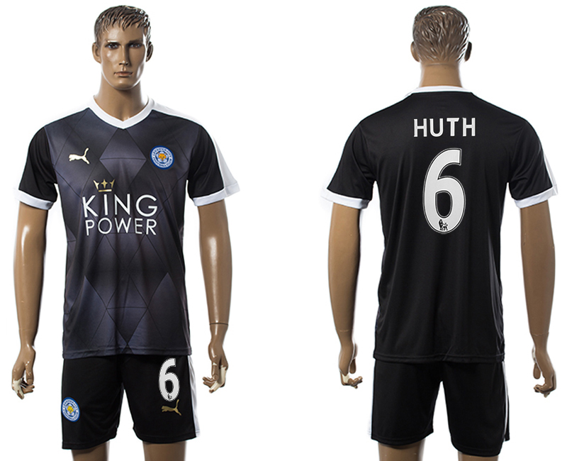 2015-16 Leicester City HUTH Away Soccer Jersey
