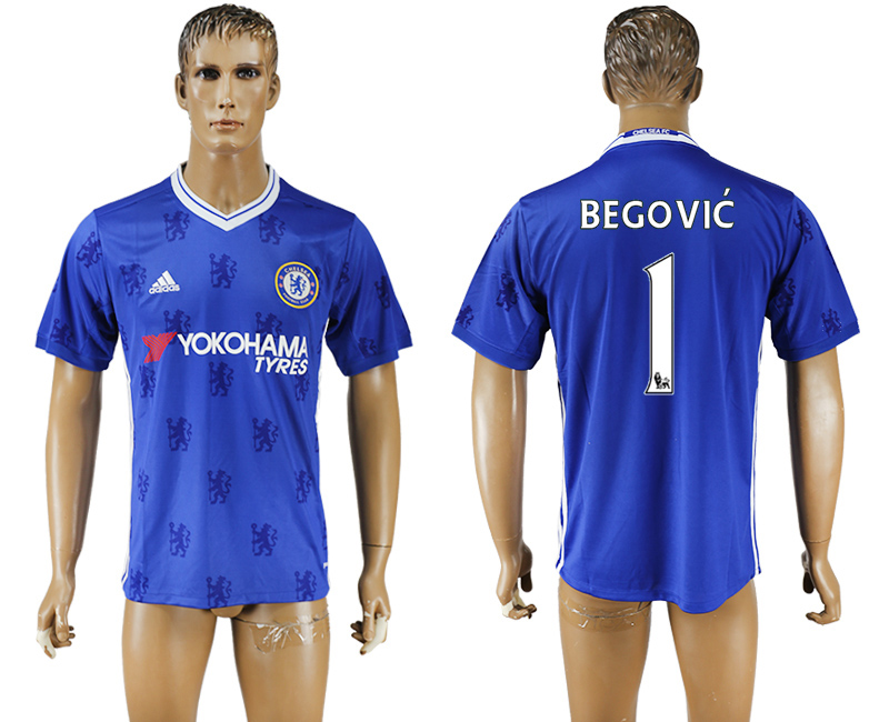 2016-17 Chelsea 1 BEGOVIC Home Thailand Soccer Jersey