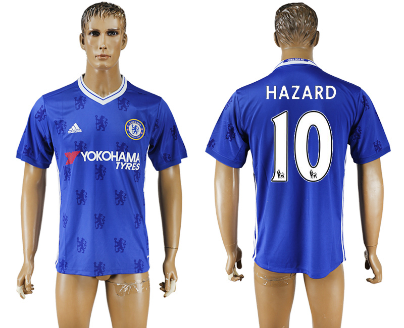 2016-17 Chelsea 10 HAZARD Home Thailand Soccer Jersey 2016-17 Chelsea 10 HAZARD Home Thailand Soccer Jersey