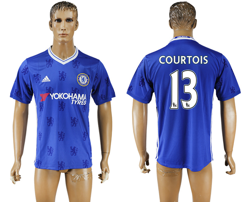 2016-17 Chelsea 13 COURTOIS Home Thailand Soccer Jersey