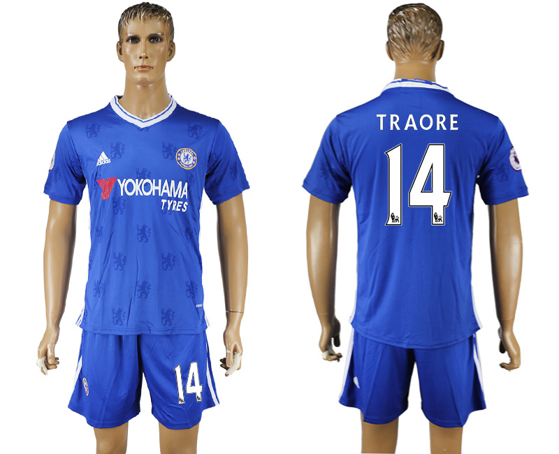 2016-17 Chelsea 14 TRAORE Home Soccer Jersey