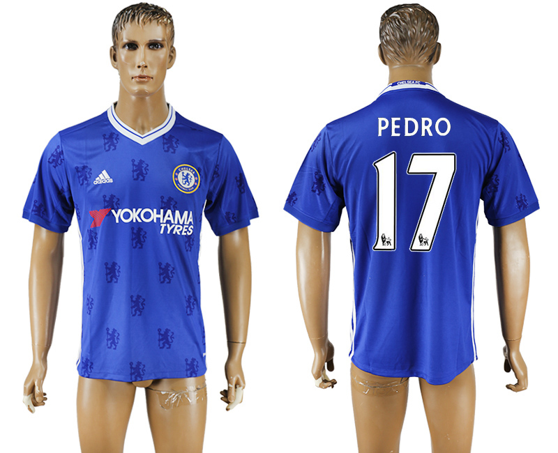 2016-17 Chelsea 17 PEDRO Home Thailand Soccer Jersey