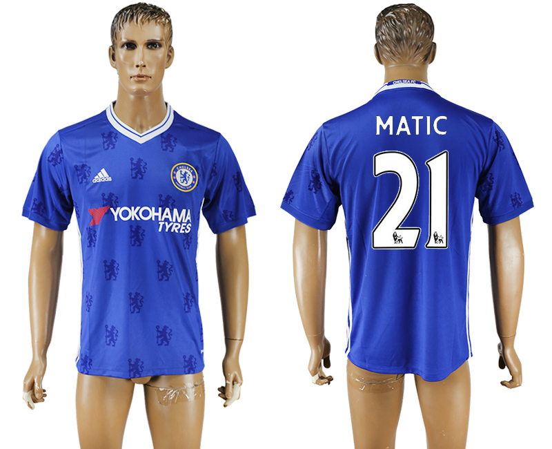 2016-17 Chelsea 21 MATIC Home Thailand Soccer Jersey