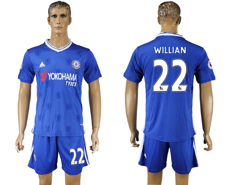 2016-17 Chelsea 22 WILLIAN Home Soccer Jersey