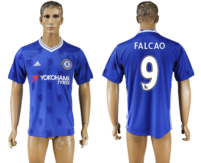 2016-17 Chelsea 9 FALCAO Home Thailand Soccer Jersey