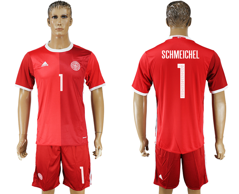 2016-17 Denmark 1 SCHMEICHEL Home Soccer Jersey