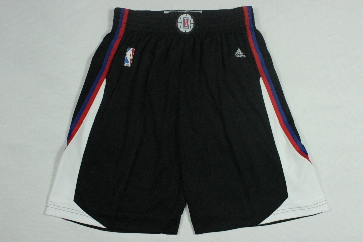 Clippers Black Swingman Shorts - Click Image to Close