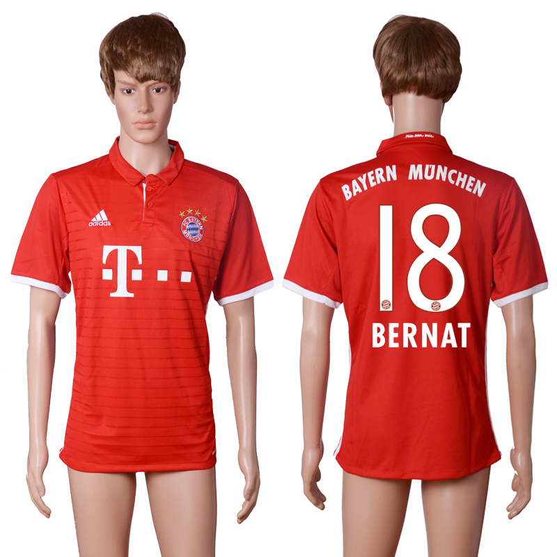 2016-17 Bayern Munich 18 BERNAT Home Thailand Soccer Jersey