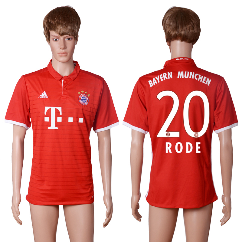 2016-17 Bayern Munich 20 RODE Home Thailand Soccer Jersey