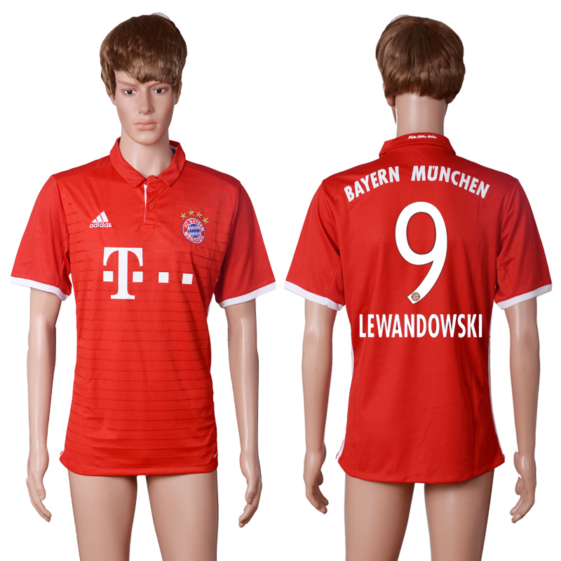 2016-17 Bayern Munich 9 LEWANDOWSKI Home Thailand Soccer Jersey