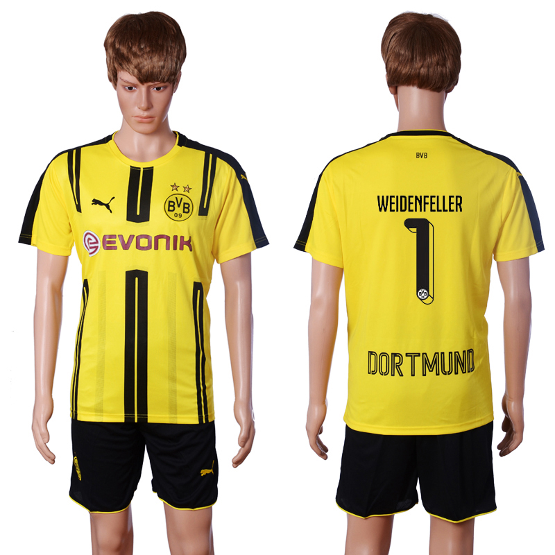 2016-17 Dortmund 1 WEIDENFELLER Home Soccer Jersey