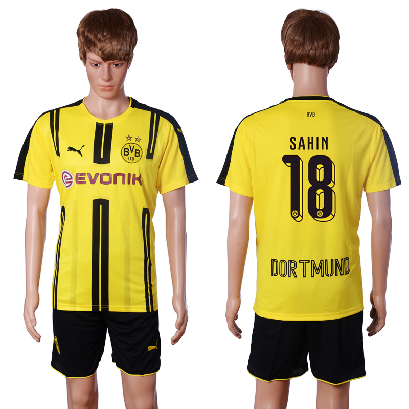 2016-17 Dortmund 18 SAHIN Home Soccer Jersey