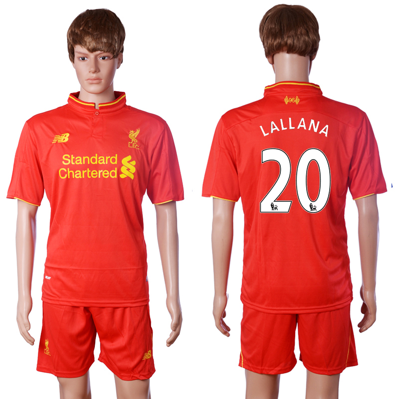 2016-17 Liverpool 20 LALLANA Home Soccer Jersey