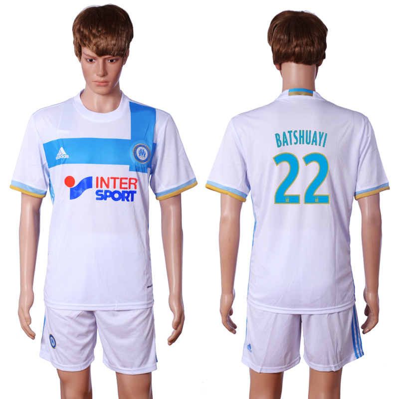2016-17 Marseille 22 BATSHUAYI Home Soccer Jersey