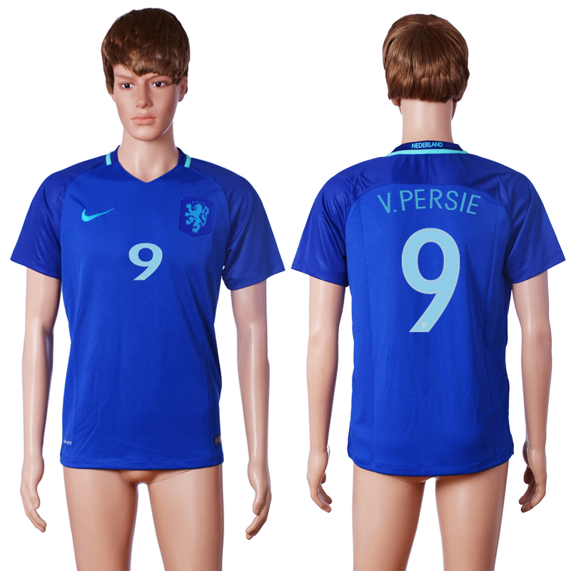 2016-17 Netherlands 9 V.PERSIE Away Thailand Soccer Jersey