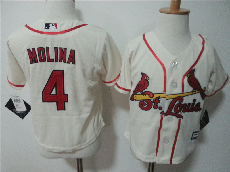 Cardinals 4 Yadier Molina Toddler New Cool Base Jersey