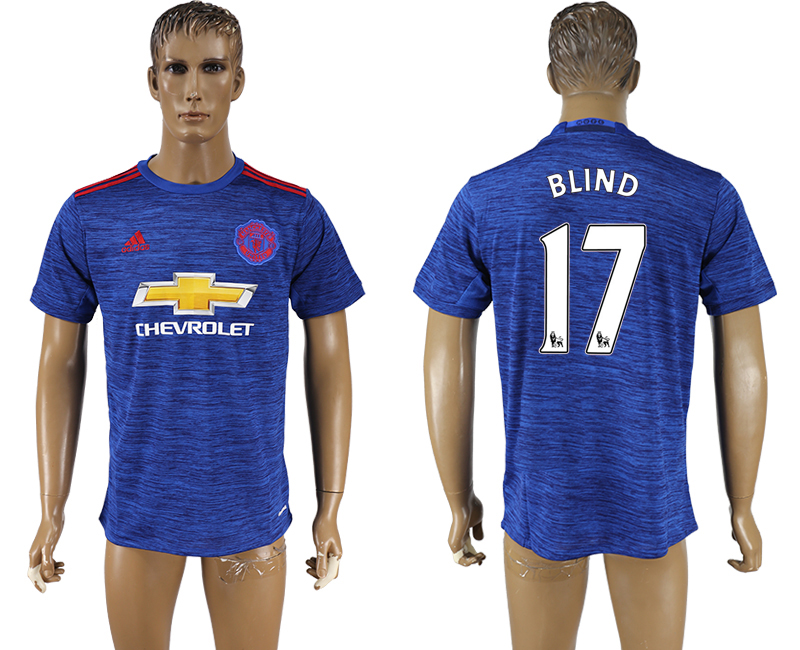 2016-17 Manchester United 17 BLIND Away Thailand Soccer Jersey