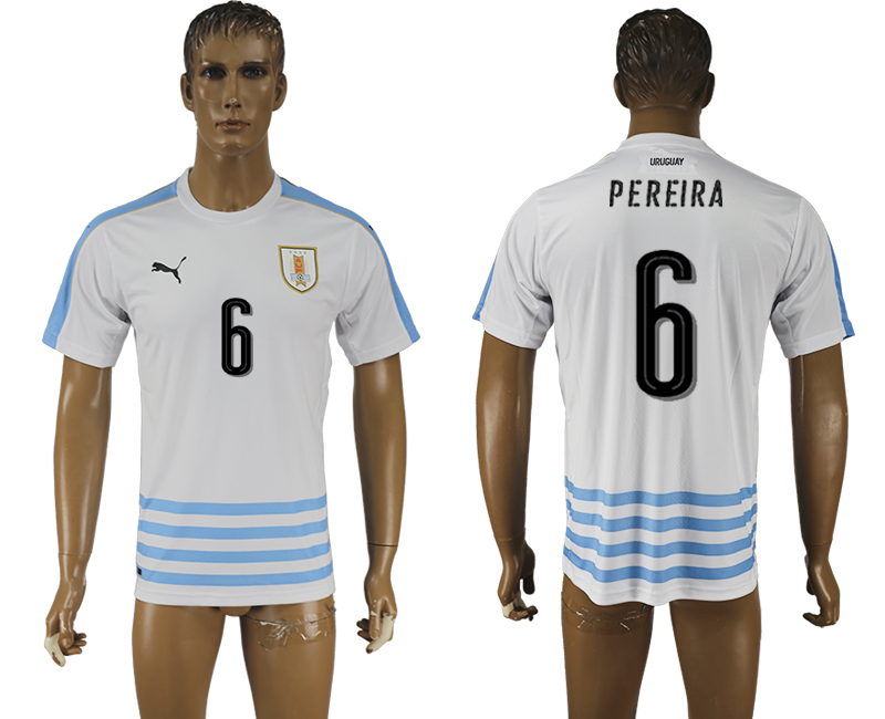 2016-17 Uruguay 6 PEREIRA Away Thailand Soccer Jersey