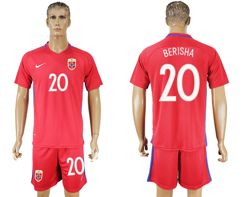 2016-17 Norway 20 BERISHA Home Soccer Jersey