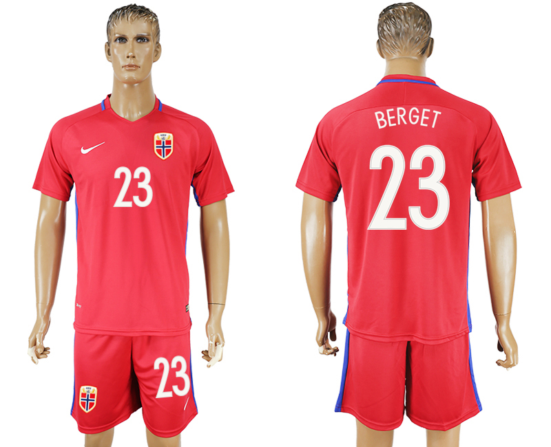 2016-17 Norway 23 BERGET Home Soccer Jersey