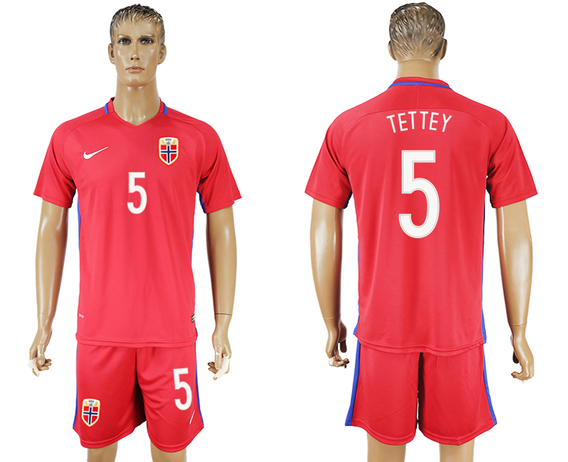 2016-17 Norway 5 TETTEY Home Soccer Jersey