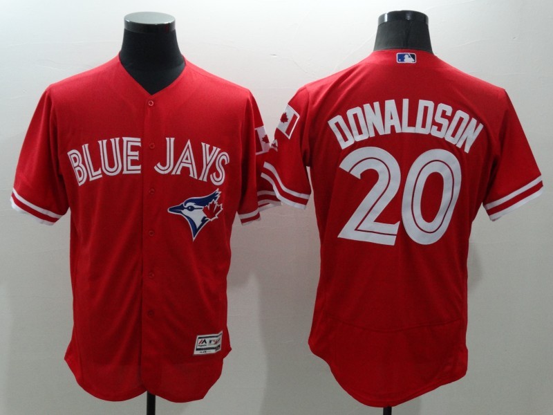 Blue Jays 20 Josh Donaldson Canada Day Flexbase Jersey