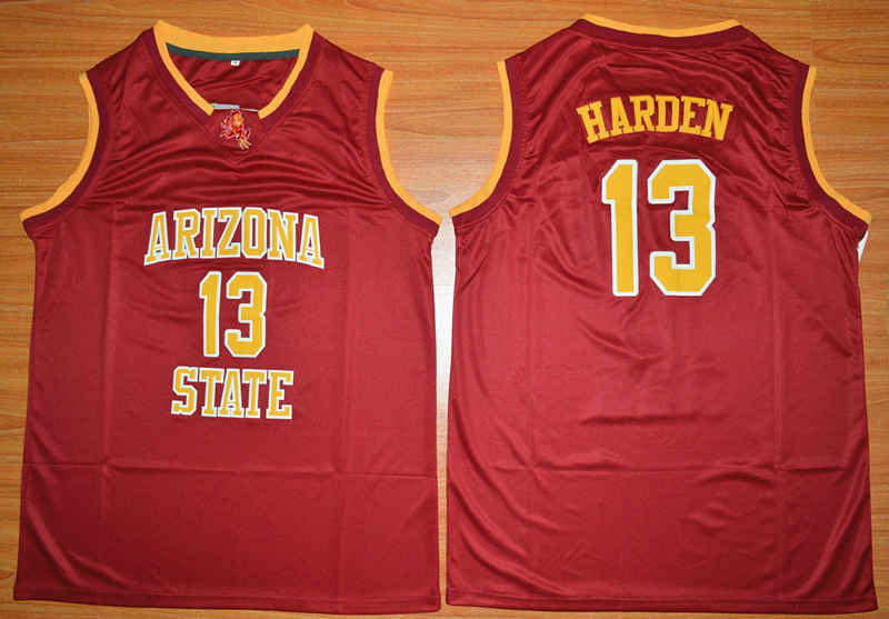 Arizona State Sun Devils 13 James Harden Maroon College Basketball Jersey