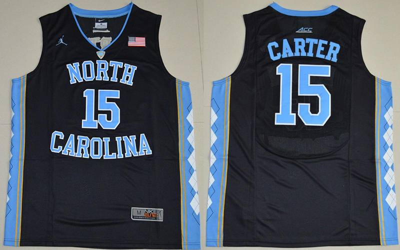 North Carolina Tar Heels 15 Vince Carter Black College Basketball Jersey
