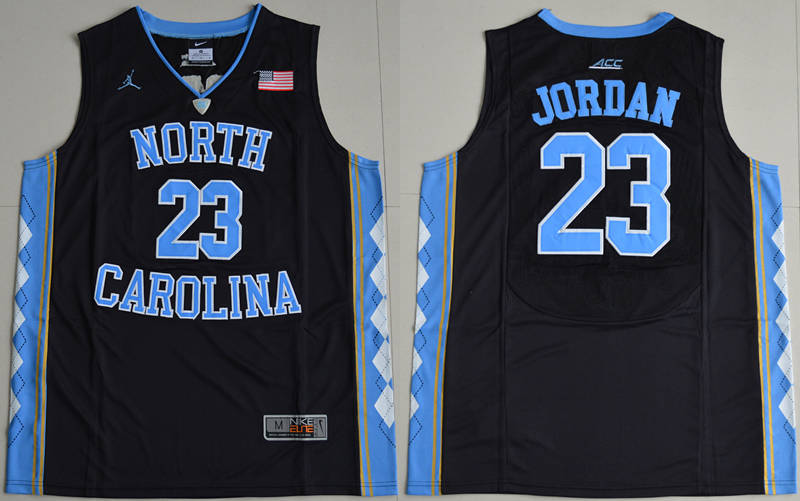 North Carolina Tar Heels 23 Michael Jordan Black College Basketball Jersey