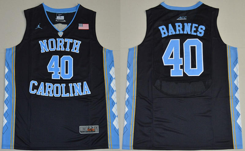 North Carolina Tar Heels 40 Harrison Barnes Black College Basketball Jersey