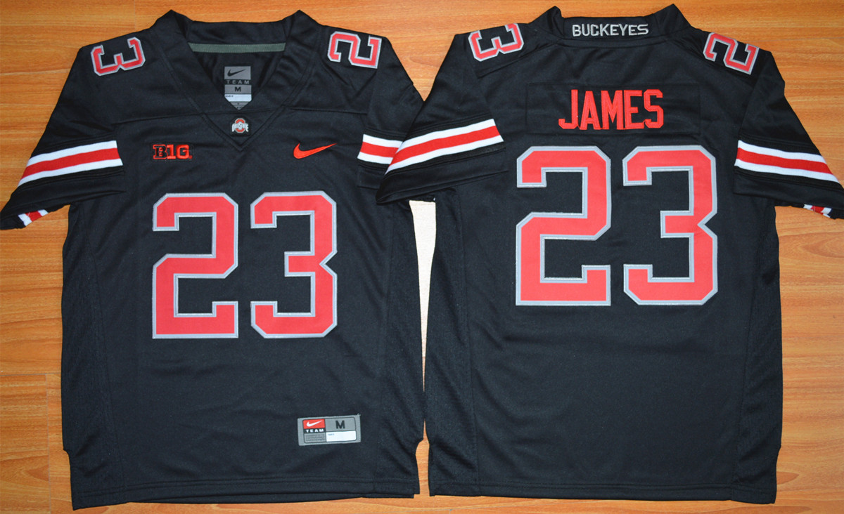 Ohio State Buckeyes 23 Lebron James Black Youth College Jersey