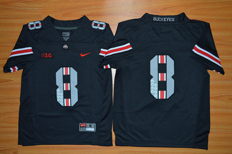 Ohio State Buckeyes 8th Championship Commemorative Black Youth College Jersey - Click Image to Close