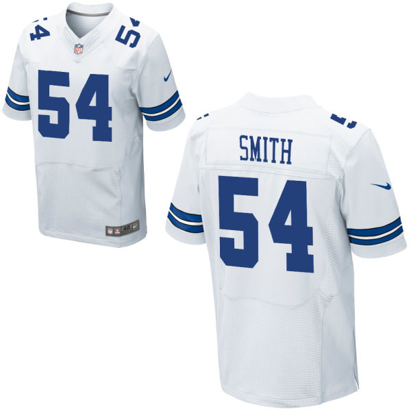 Nike Cowboys 54 Jaylon Smith White Elite Jersey