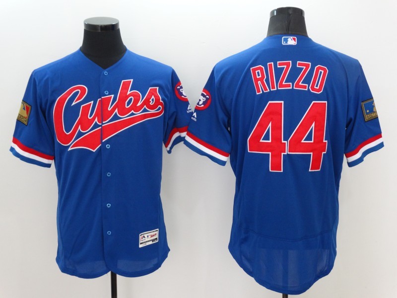 Cubs 44 Anthony Rizzo Blue Flexbase Jersey