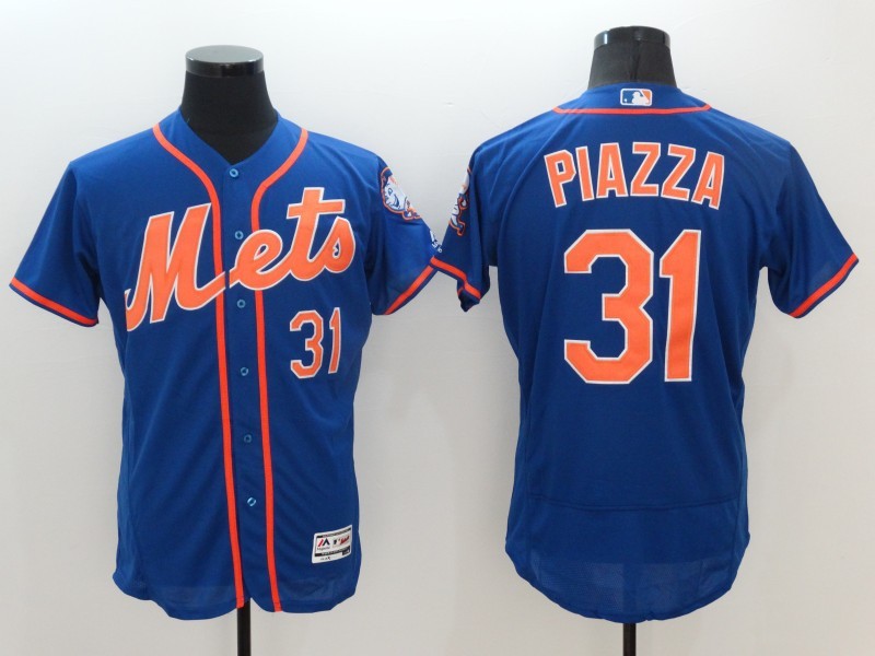 Mets 31 Mike Piazza Blue Flexbase Jersey Mets 31 Mike Piazza Blue Flexbase Jersey