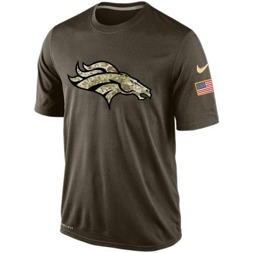 Broncos Team Logo Olive Salute To Service Men's T Shirt Broncos Team Logo Olive Salute To Service Men's T Shirt