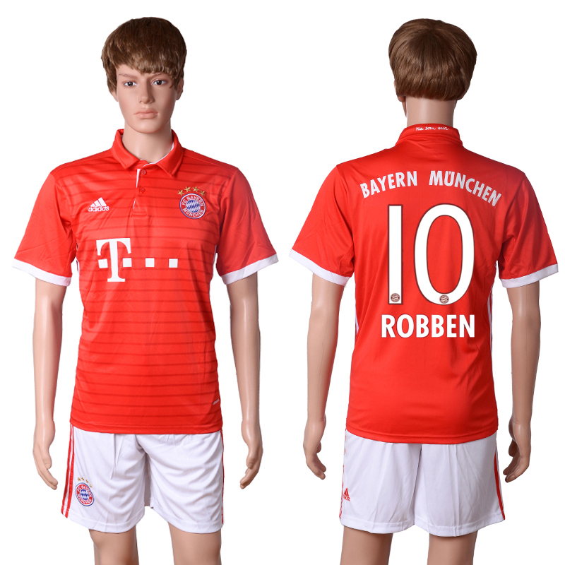 2016-17 Bayern Munich 10 ROBBEN Home Soccer Jersey