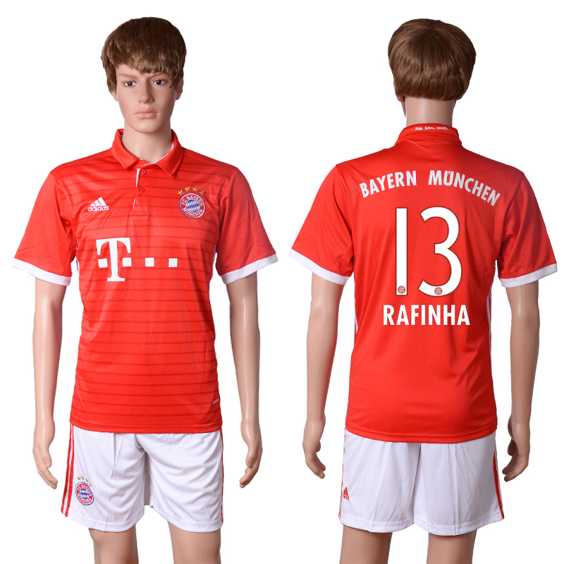2016-17 Bayern Munich 13 RAFINHA Home Soccer Jersey