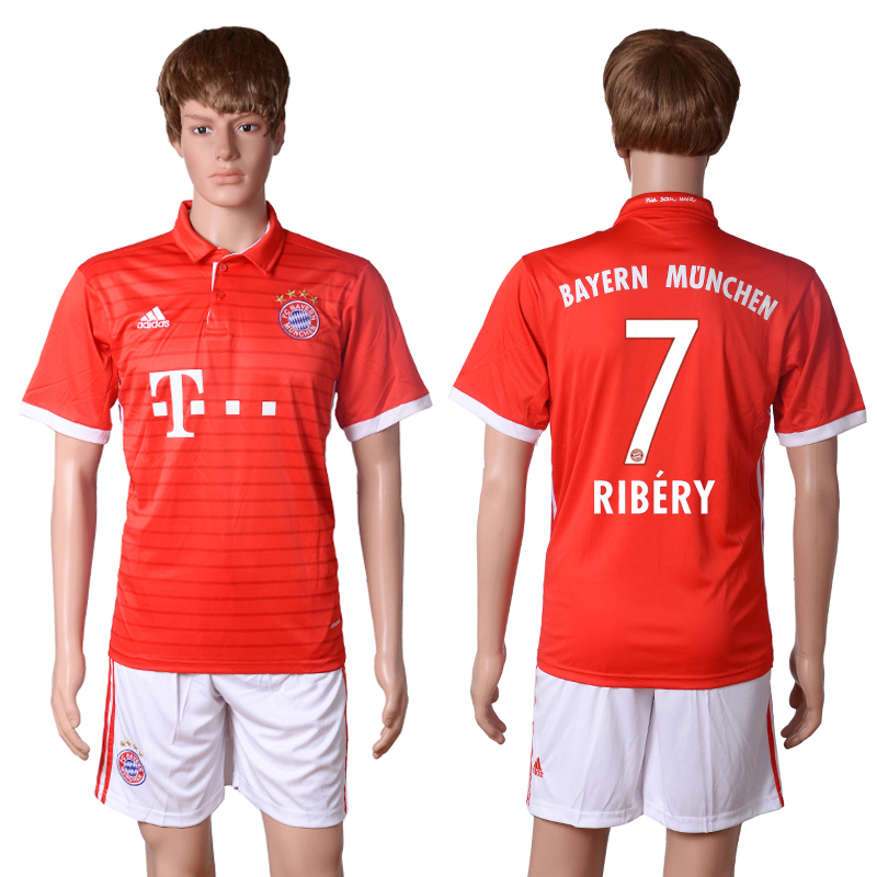 2016-17 Bayern Munich 7 RIBERY Home Soccer Jersey