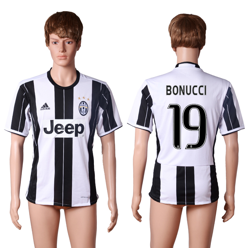 2016-17 Juventus 19 BONUCCI Home Thailand Soccer Jersey