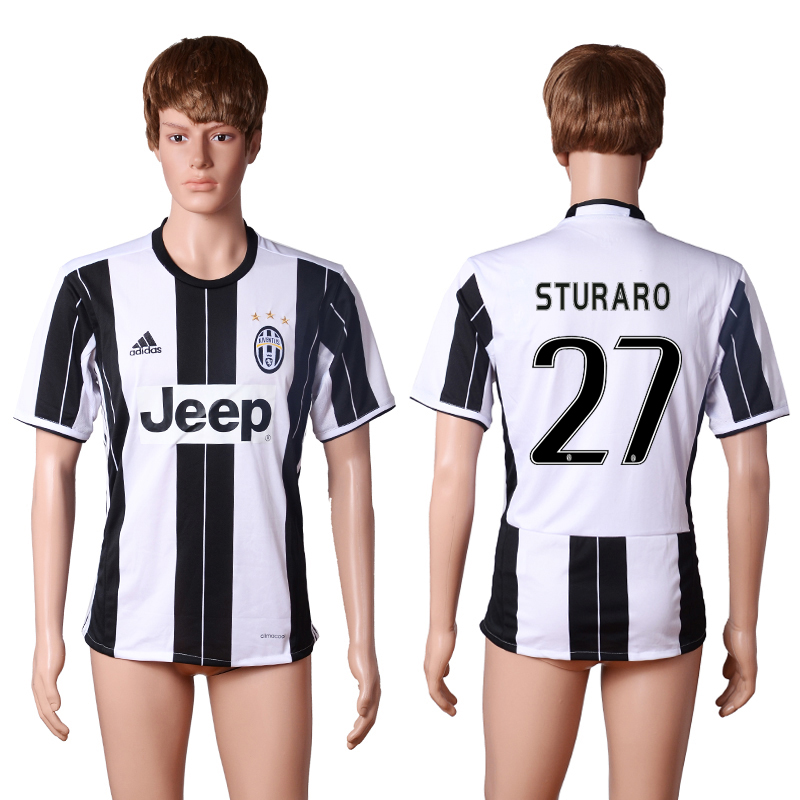 2016-17 Juventus 27 STURARO Home Thailand Soccer Jersey