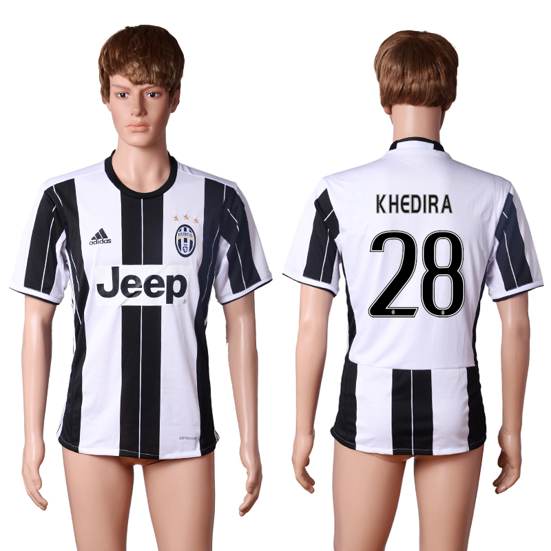 2016-17 Juventus 28 KHEDIRA Home Thailand Soccer Jersey