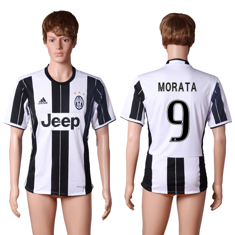2016-17 Juventus 9 MORATA Home Thailand Soccer Jersey
